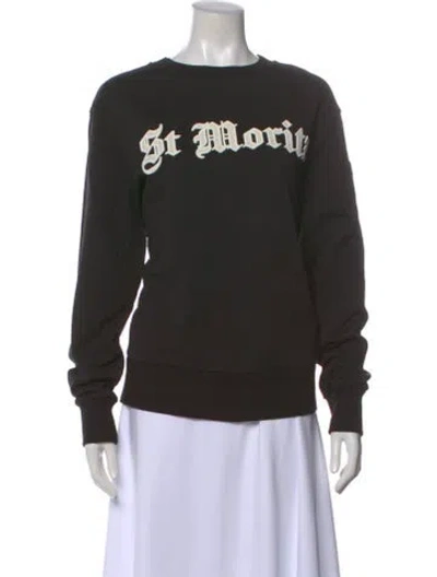 Pre-owned Moncler Graphic Print Crew Neck Sweatshirt In Multi