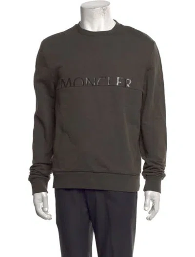 Pre-owned Moncler Graphic Print Crew Neck Sweatshirt In Multicolor