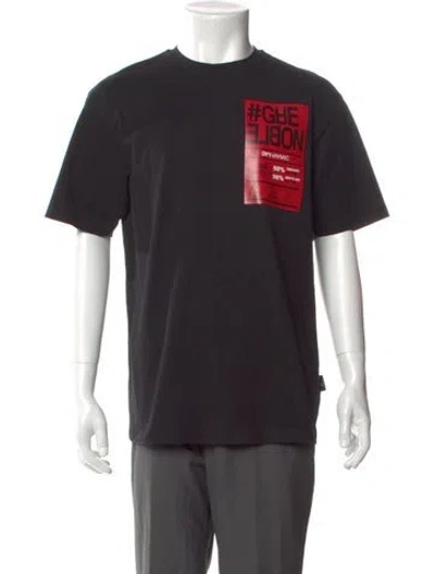 Pre-owned Moncler Graphic Print Crew Neck T-shirt In Black