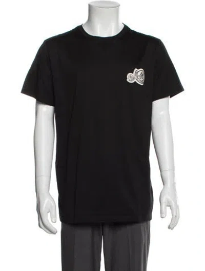 Pre-owned Moncler Graphic Print Crew Neck T-shirt In Blue