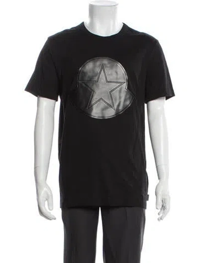 Pre-owned Moncler Graphic Print Crew Neck T-shirt In Gray