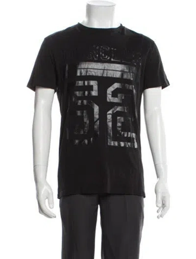 Pre-owned Moncler Graphic Print Crew Neck T-shirt In Gray