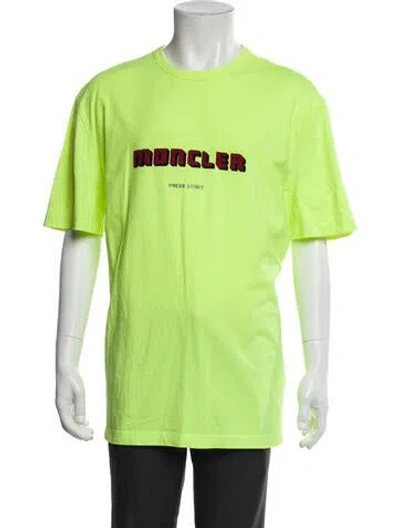 Pre-owned Moncler Graphic Print Crew Neck T-shirt In Green