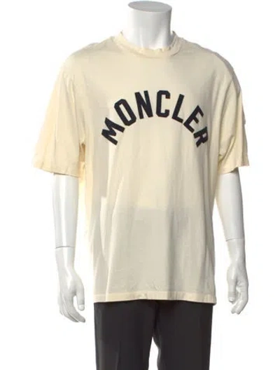 Pre-owned Moncler Graphic Print Crew Neck T-shirt In Neutral