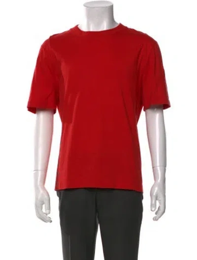Pre-owned Moncler Graphic Print Crew Neck T-shirt In Red