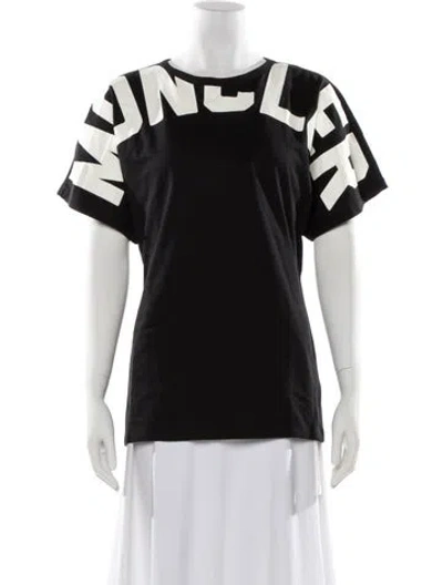Pre-owned Moncler Graphic Print Crew Neck T-shirt W/ Tags In Black