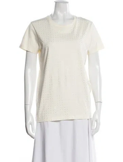 Pre-owned Moncler Graphic Print Crew Neck T-shirt W/ Tags In Neutral
