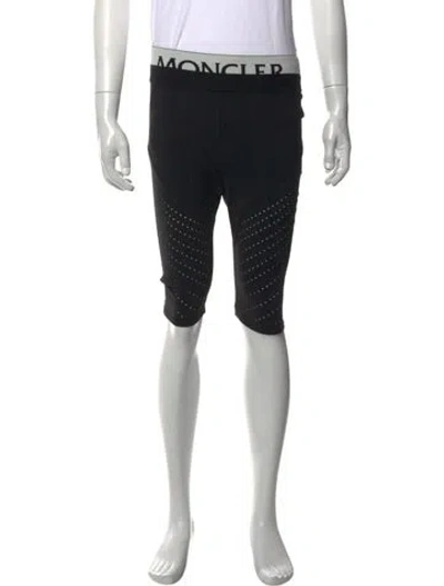 Pre-owned Moncler Graphic Print Jogger Shorts W/ Tags In Blue