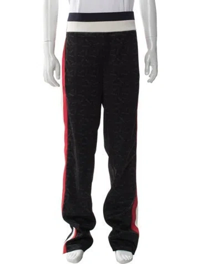 Pre-owned Moncler Graphic Print Joggers In Black