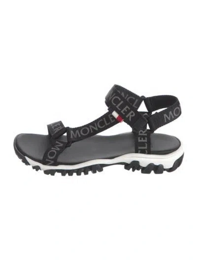 Pre-owned Moncler Graphic Print Sandals In Silver