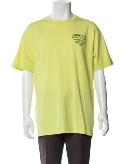 Pre-owned Moncler Graphic Print Short Sleeve Shirt In Green