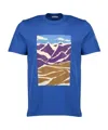 Moncler Graphic-print Short-sleeve T-shirt In Blue
