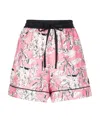 Moncler Graphic-print Silk Shorts In Multicolor
