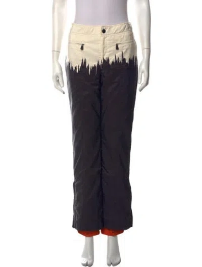 Pre-owned Moncler Graphic Print Ski Pants In Grey