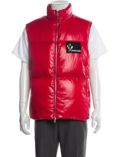 Pre-owned Moncler Graphic Print Vest In Red