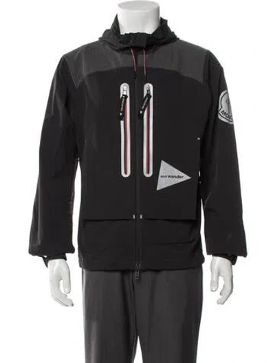 Pre-owned Moncler Graphic Print Windbreaker In Gray