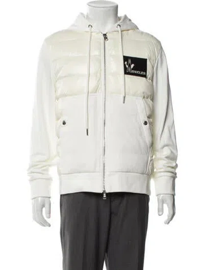 Pre-owned Moncler Graphic Print Windbreaker In Neutral