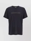 Moncler Logo Crewneck T-shirt In Black