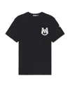 Moncler Logo Cotton Jersey T-shirt In Black