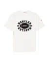Moncler American Football Pattern T-shirt In White
