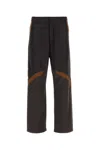 Moncler Nylon Pant With Waist Belt Loops And Drawstrings In Black