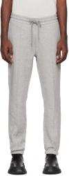 Moncler Gray Drawstring Track Pants In 984 Grey