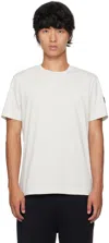 Moncler Gray Garment-washed T-shirt In 90d - Light Gray
