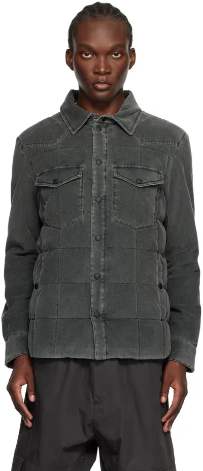 Moncler Gray Gelt Down Jacket In 927 - Grey