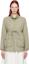 Moncler Iadi Nylon Parka In 92g Crusted Gravel