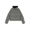 Moncler Brezesse Wool-blend Short Down Jacket In Gray