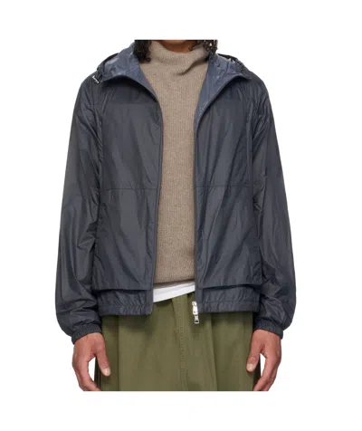 Moncler Gray Lamo Hooded Jacket In P97
