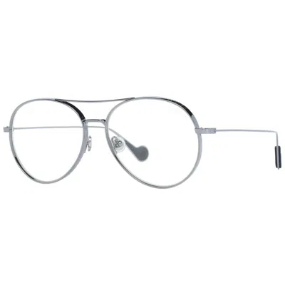 Moncler Mo-1398 Aviator Metal Frame Eyeglasses In Gray