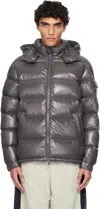 Moncler Maya Down Puffer Jacket In Gray