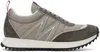 Moncler Pacey Grey Nylon Sneakers In Grey 903