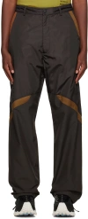 Moncler Nylon Pant With Waist Belt Loops And Drawstrings In 280 Marron
