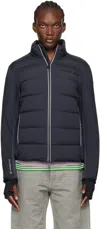 Moncler Gray Pocol Mid Layer Down Jacket In 945 - Grey