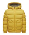 Moncler Grecois Hooded Down Jacket In Yellow