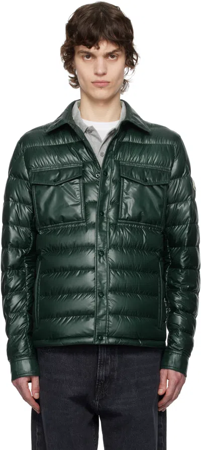 Moncler Green Chambly Down Jacket In 86g - Sea Moss