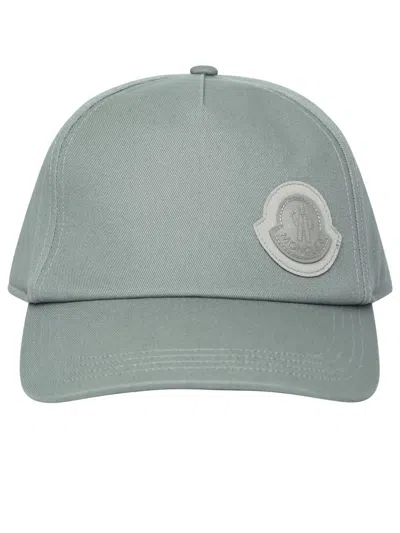 MONCLER GREEN COTTON HAT