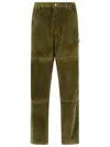 Moncler Corduroy Pants Featuring Pockets In Green