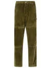 Moncler Corduroy Pants Featuring Pockets In Green