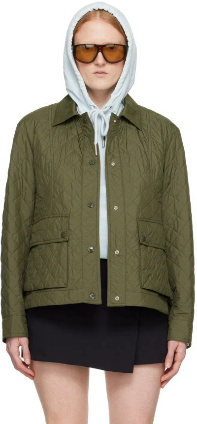 Moncler Galene Nylon Jacket In Green