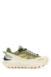 MONCLER MONCLER GREEN LEATHER BLEND SNEAKERS