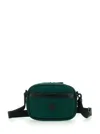 Moncler Green Crossbody Bag With Logo Patch On The Front And Adjustable Shoulder Strap In Tech Fabri In Green