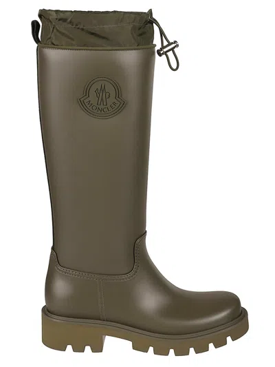 Moncler Women Kickstream High Rubber Rainboots In Multi