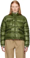 Moncler Women Grenoble Mauduit 2-in-1 Short Down Jacket In 817 Light Green