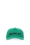 Moncler Logo-plaque Detail Baseball Cap In Green