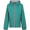 MONCLER GREEN NEW URVILLE WINDBREAKER FOR BOY WITH LOGO