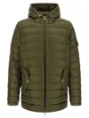 Moncler Mini Micro Ripstop Lined Coat With Adjustable Hood In Multi
