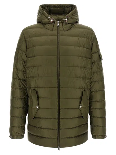 MONCLER MEN GREEN QUILTED HOOD JACKET